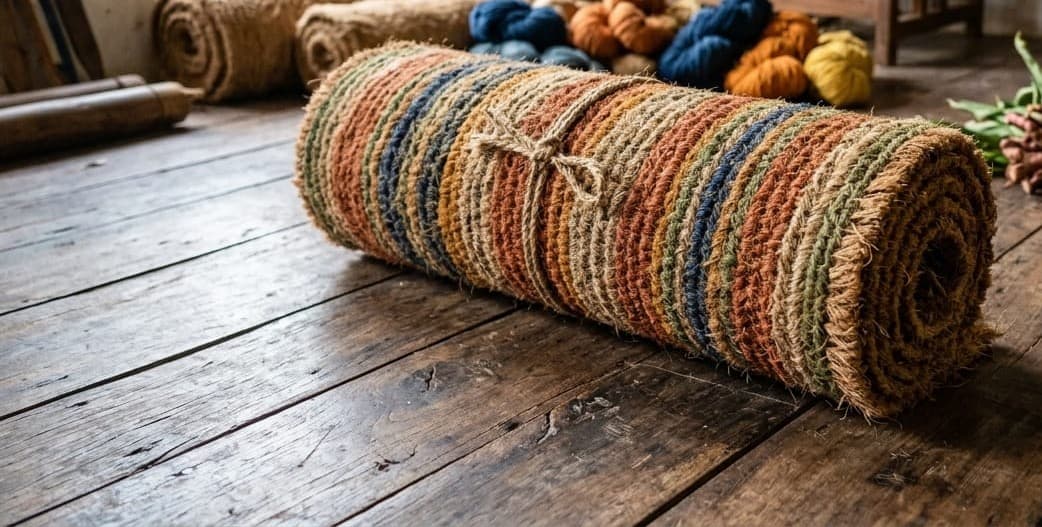 NATURAL DYED COIR ROLL-MAT