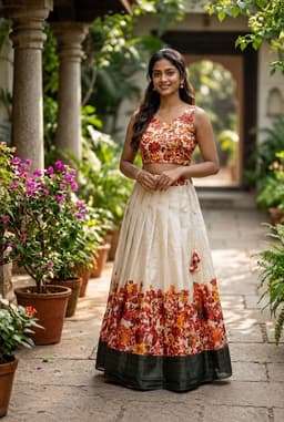 PATTUPAVADA AND BLOUSE thumbnail 1