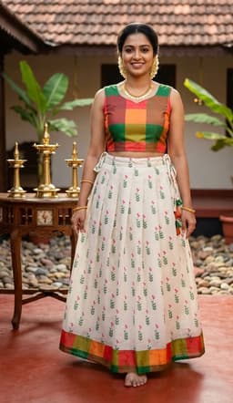 PATTUPAVADA AND BLOUSE thumbnail 1