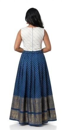 PATTUPAVADA AND BLOUSE thumbnail 2