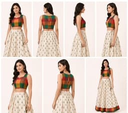 PATTUPAVADA AND BLOUSE thumbnail 2