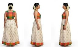 PATTUPAVADA AND BLOUSE thumbnail 2