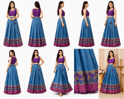PATTUPAVADA AND BLOUSE thumbnail 3