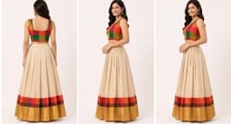 PATTUPAVADA AND BLOUSE thumbnail 2