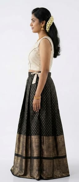 PATTUPAVADA AND BLOUSE (DY 8018) thumbnail 2