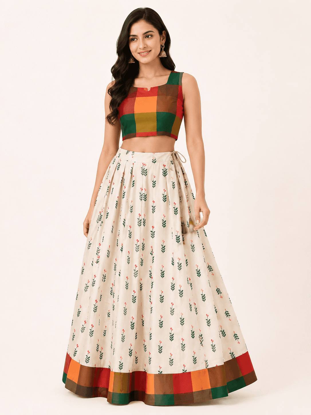 PATTUPAVADA AND BLOUSE