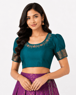 PATTUPAVADA AND BLOUSE thumbnail 2