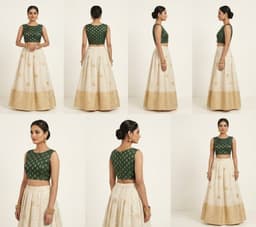 PATTUPAVADA AND BLOUSE thumbnail 2