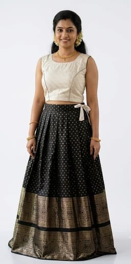 PATTUPAVADA AND BLOUSE (DY 8018) thumbnail 1