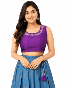 PATTUPAVADA AND BLOUSE thumbnail 2