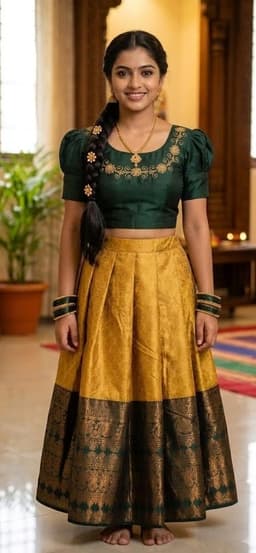 PATTUPAVADA AND BLOUSE (DY8029) thumbnail 2