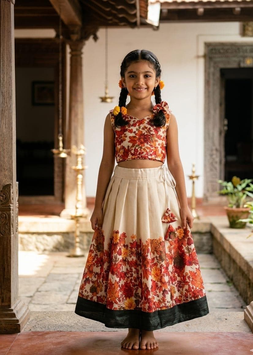 PATTUPAVADA AND BLOUSE (DY8002)