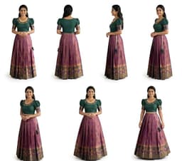 PATTUPAVADA AND BLOUSE (DY 8029) thumbnail 3