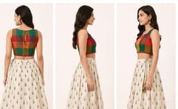 PATTUPAVADA AND BLOUSE thumbnail 3