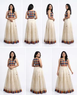 PATTUPAVADA AND BLOUSE thumbnail 3