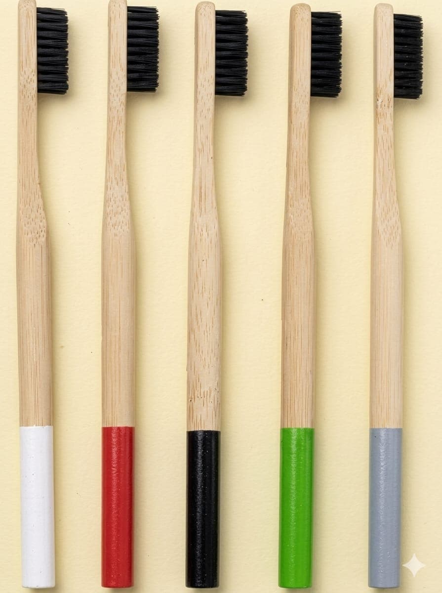 Round Handle Bottom Paint Charcoal Bristles